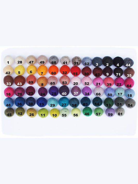 Filzkugeln 3 cm | Farben aussuchen