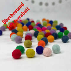 Mix Wunder – 100 Filzkugeln aus reiner Wolle zum Basteln, Dekorieren & Gestalten