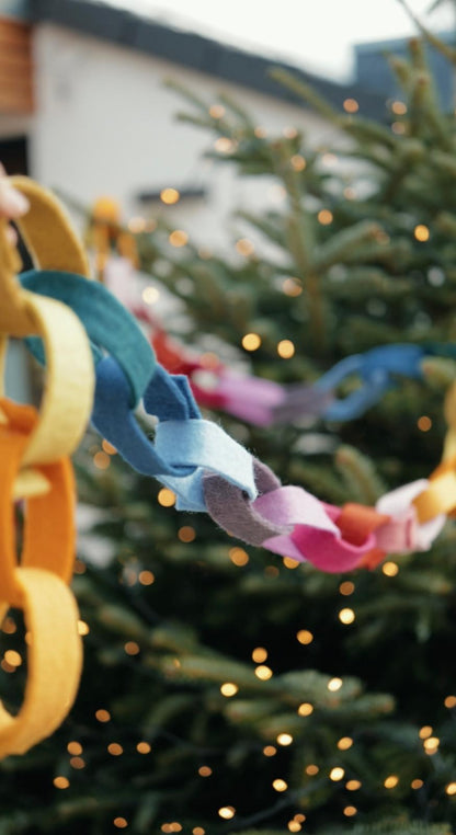 Filzstreifen Bunte DIY-Girlande zum Selberbasteln – Kreativer Deko-Spaß für jeden Anlass 🎉