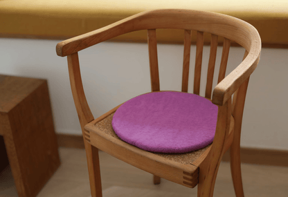 Sitzkissen Filz rund ca.35 cm 100% Wolle als Stuhlkissen Farbe 34 Lavendel