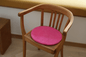 Sitzkissen Filz rund ca.35 cm 100% Wolle als Stuhlkissen Farbe 22 rosa pink