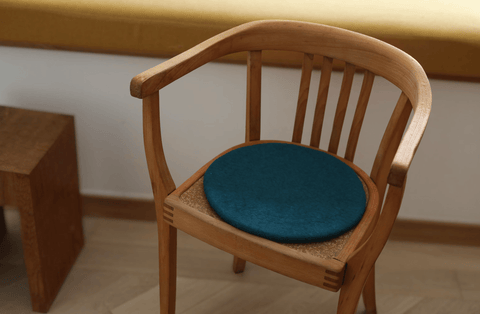 Sitzkissen Filz rund ca.35 cm 100% Wolle als Stuhlkissen Farbe 14 mint