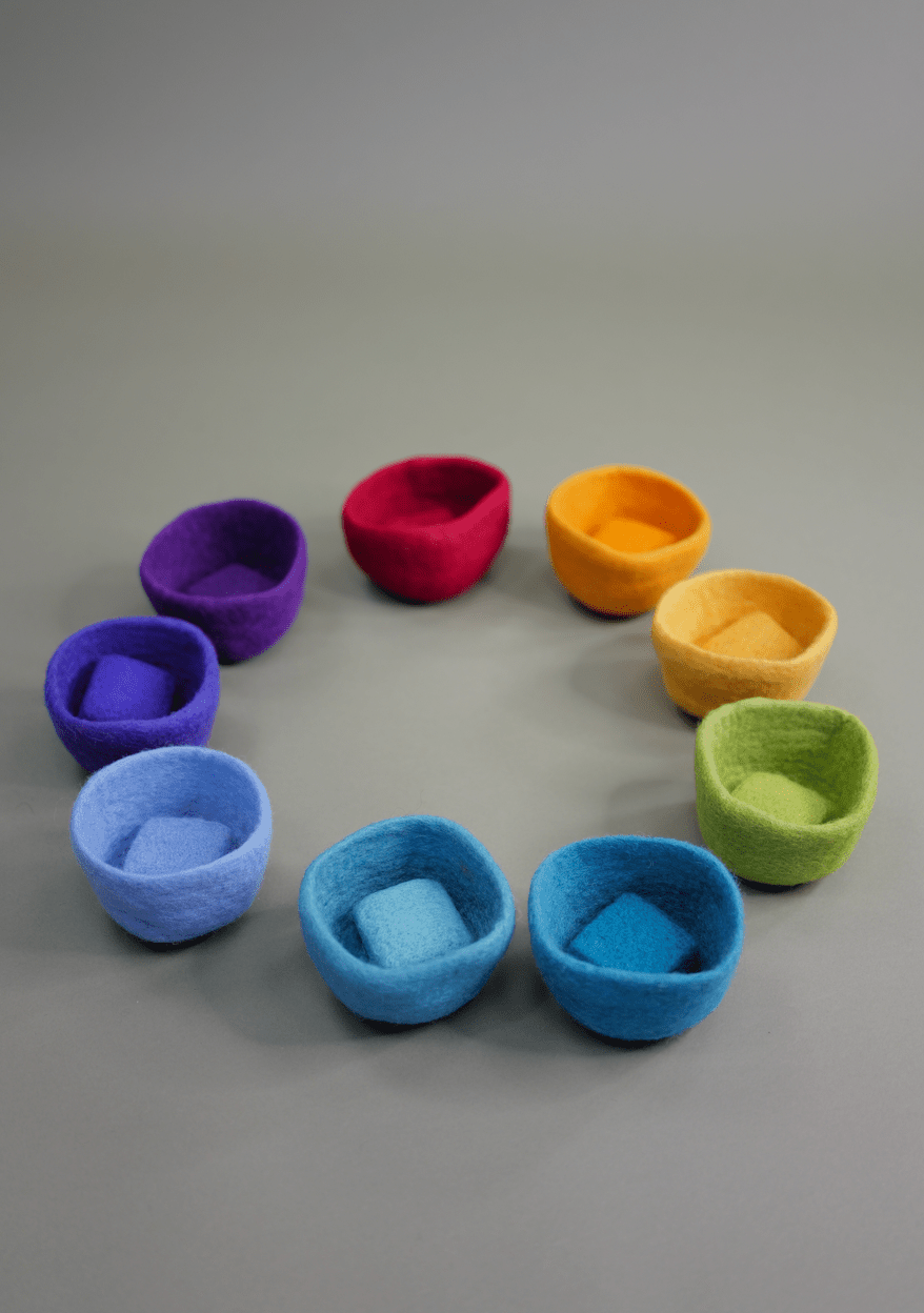 Montessori Filzschalen-Set  für kleine