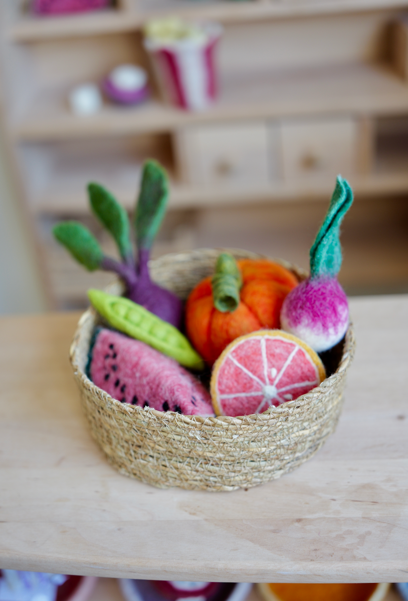Großer Obst- & Gemüsekorb aus Filz