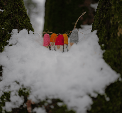 Zauberhafte Filzzwerge zum Spielen, Trösten & Dekorieren – 6er-Set