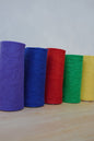 Bunt 5 Filzplatten 20 x 30 cm, ca. 3-4 mm, handgemacht,