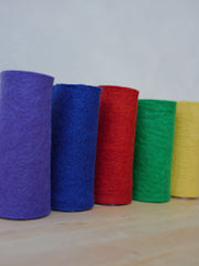 Bunt 5 Filzplatten 20 x 30 cm, ca. 3-4 mm, handgemacht,