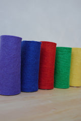 Bunt 5 Filzplatten 20 x 30 cm, ca. 3-4 mm, handgemacht,