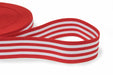 Elastisches Gummiband mit Streifen 40mm beidseitig verwendbar in vielen Farben zur Reparatur und Gestaltung von Hosenbändern oder Jogginganzügen - 8-Natur