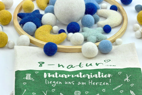 Bastelset Mobile blauer Stern