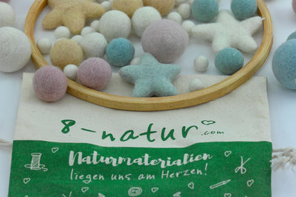 Bastelset Mobile pastell - 8-Natur