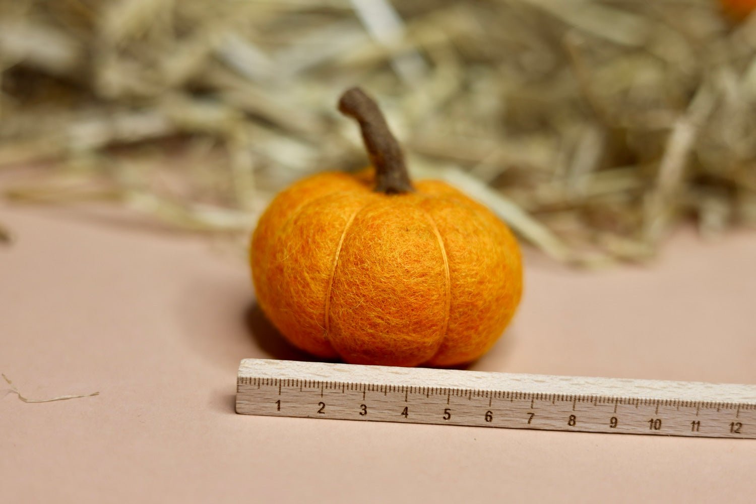 Besonders Großer Herbstzauber - Entdecke unsere handgefilzten XXL-Kürbisse! - 8-Natur