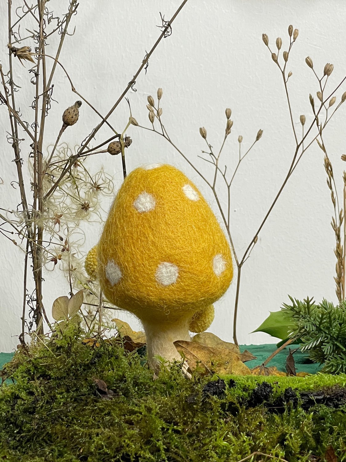 Pilz Herbst kaufladen zubehör holz Filz lebensmittel zubehör spielküche holz kinderküche zubehör kaufladen kinder