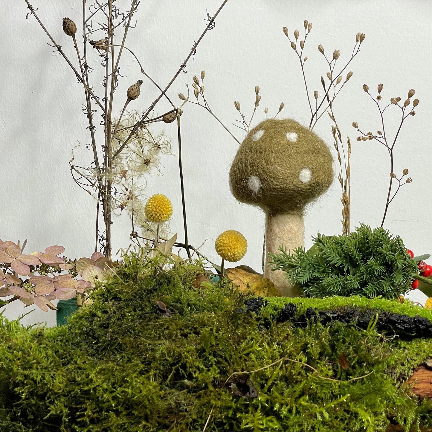 Pilz Herbst kaufladen zubehör holz Filz lebensmittel zubehör spielküche holz kinderküche zubehör kaufladen kinder