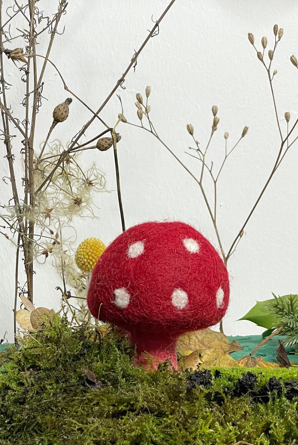 Pilz Herbst kaufladen zubehör holz Filz lebensmittel zubehör spielküche holz kinderküche zubehör kaufladen kinder