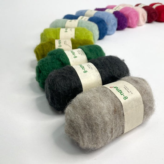 Großes Filzpaket 1 Kilo 20 Farben - 8-Natur