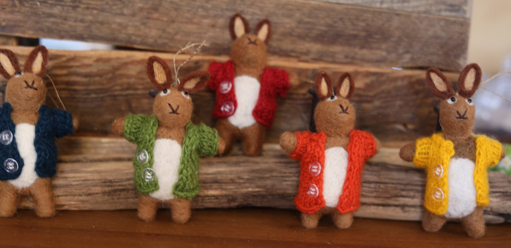 Osterhase blau - 8-Natur