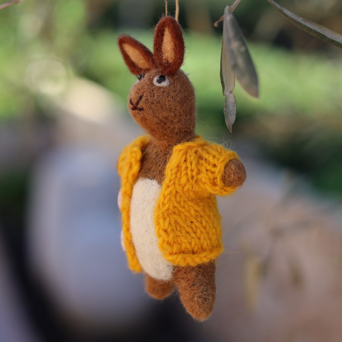 Osterhase gelb - 8-Natur