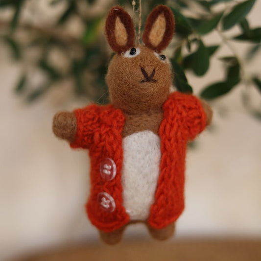 Osterhase orange - 8-Natur