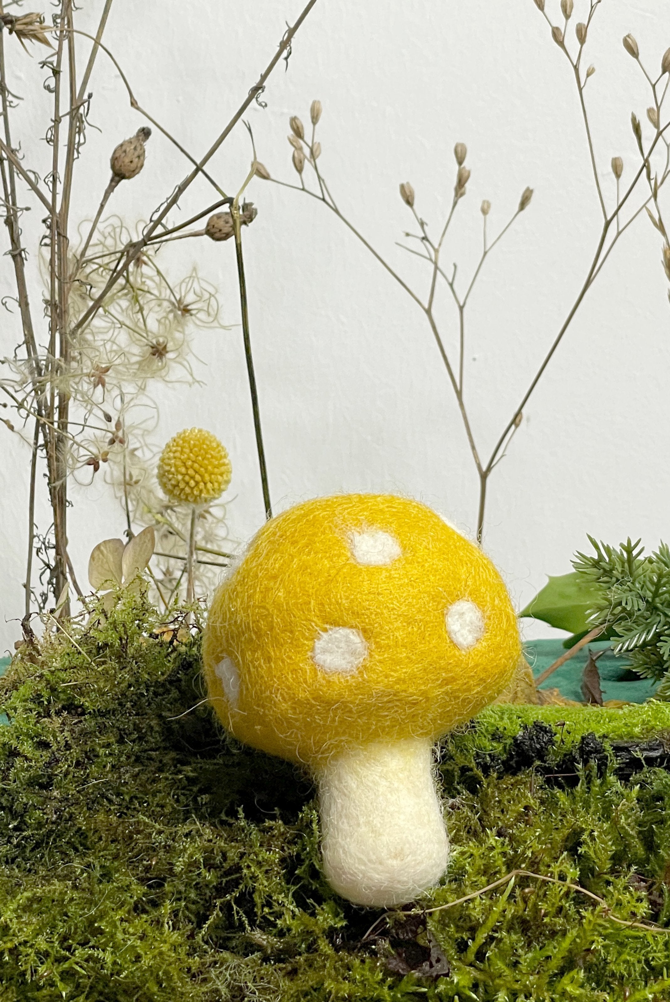 Pilz Herbst kaufladen zubehör holz Filz lebensmittel zubehör spielküche holz kinderküche zubehör kaufladen kinder