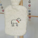 Wärmflasche weißes Schaf mit Kräutereinleger - 8-Natur