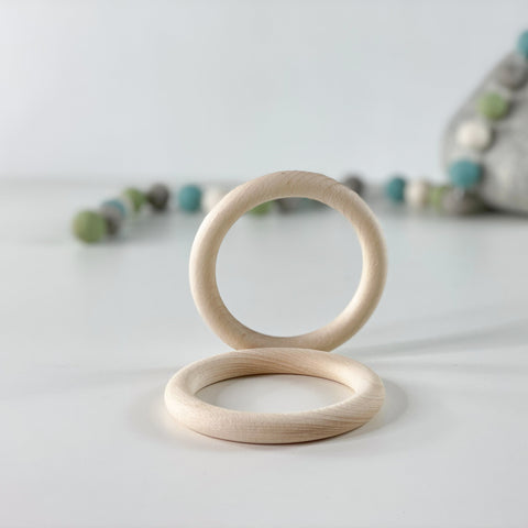 2 Rohholz - Ringe Durchmesser 7,2cm