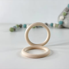 2 Rohholz - Ringe Durchmesser 7,2cm