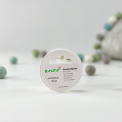 Perlonfaden transparent, 0,25 mm ø, Rolle 25 m