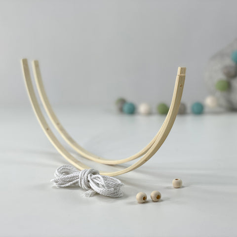 Bambus Holzmobile, 2 Bögen à 25 cm