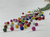 100 Filzkugeln 1 cm eine bunte Mischung - 8-Natur Festball FilzkugelIdeen