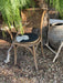 Rundes Stuhlkissen aus 100% reinem Merinofilz in Dunkelgrau Ca. 35 cm Durchmesser für Designerstühle, Bänke und Stühle - 8-Natur