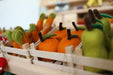 orange Donuts kaufladen zubehör holz Filz lebensmittel zubehör spielküche holz kinderküche zubehör kaufladen kinder