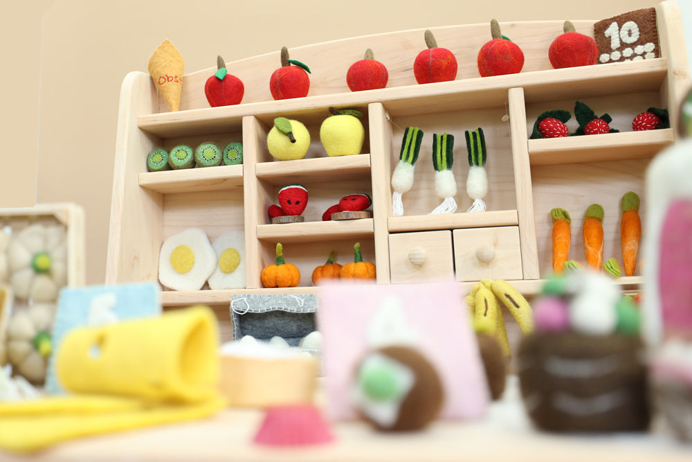 Donuts kaufladen zubehör holz Filz lebensmittel zubehör spielküche holz kinderküche zubehör kaufladen kinder
