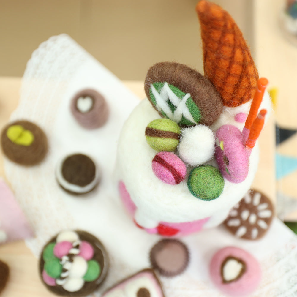 Donuts kaufladen zubehör holz Filz lebensmittel zubehör spielküche holz kinderküche zubehör kaufladen kinder