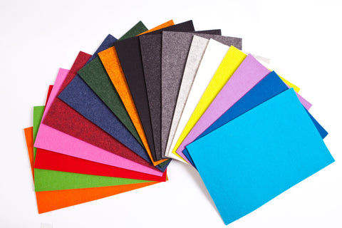 3mm Wollfilz Platte 20 x 30 cm zum Basteln und Aussuchen