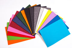 3mm Wollfilz Platte 50 x 70 cm zum Basteln und Aussuchen