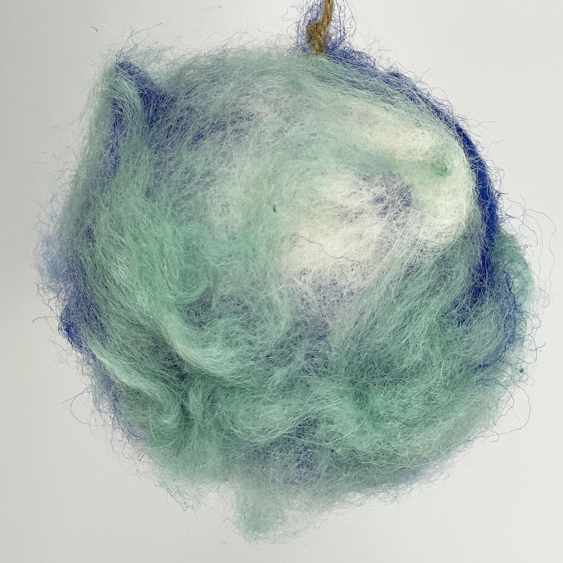 Vogelnestkugel aus Filz in blau - 8-Natur