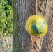 Vogelnestkugel aus Filz in gelb/grün - 8-Natur