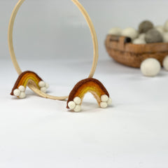 Regenbogen ca. 6cm aus 100% Wolle