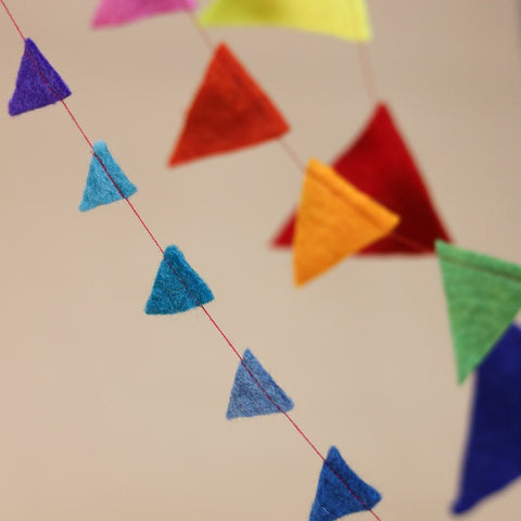 Wimpelkette für jede Feier bunt klein