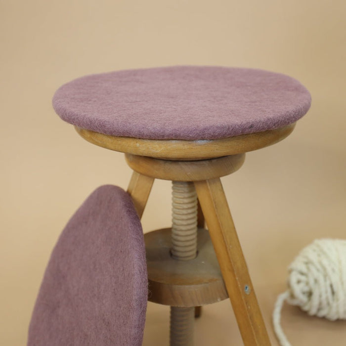 Sitzkissen Filz rund ca.35 cm 100% Wolle als Stuhlkissen Farbe 37