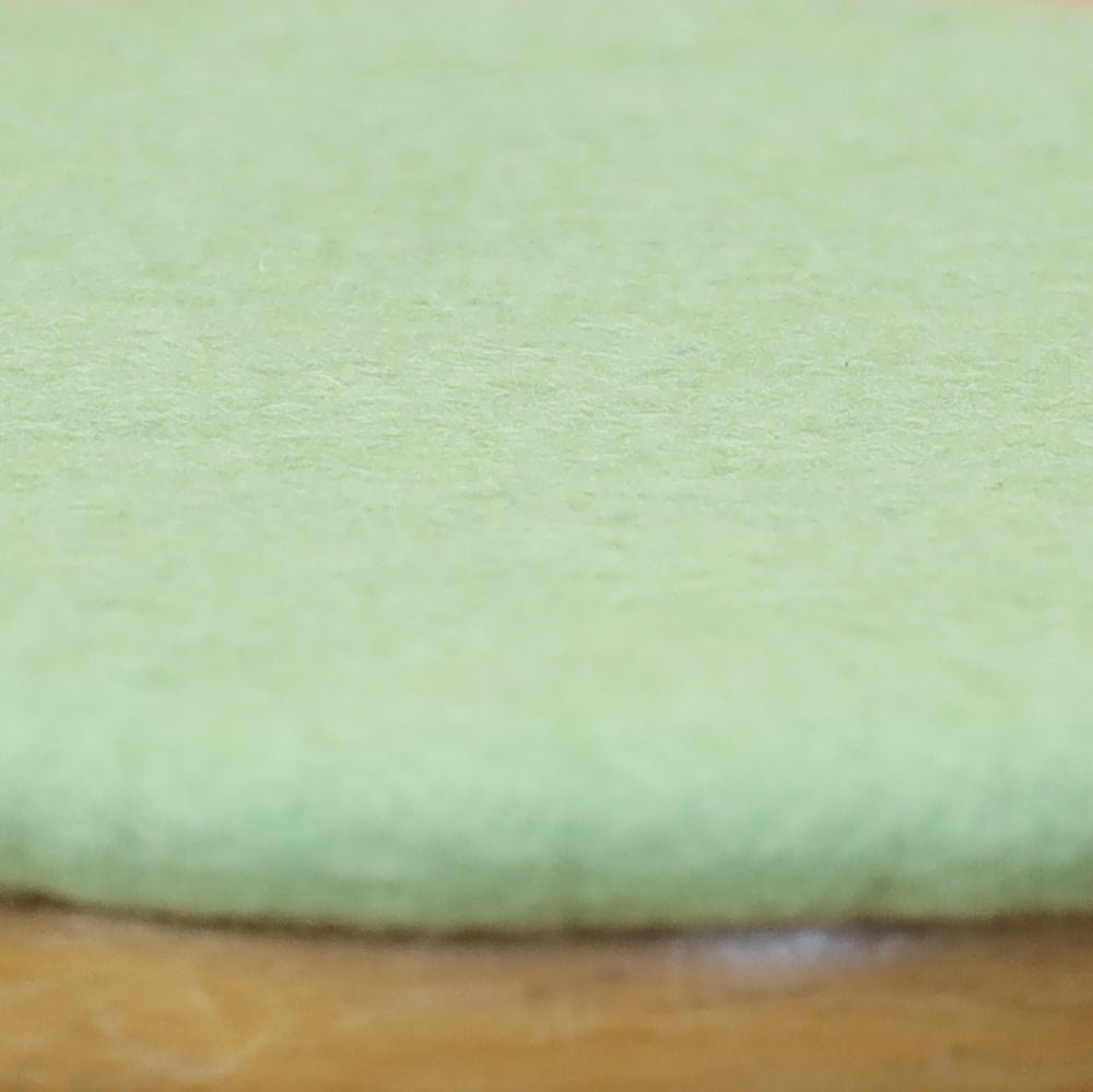 Sitzkissen Filz rund ca.40 cm 100% Wolle als Stuhlkissen Farbe 17 - 8-Natur