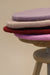 Sitzkissen Filz rund ca.40 cm 100% Wolle als Stuhlkissen Farbe 49 hellbraun - 8-Natur