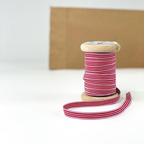 Webband, lila weiß 2 Meter