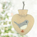 Herzwärmflasche Wintervogel beige - 8-Natur