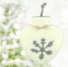 Wärmflasche Schneeflocke weiß - 8-Natur
