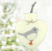 Wärmflasche Wintervogel weiß - 8-Natur