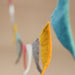 Wimpelkette für jede Feier Pastell groß - 8-Natur