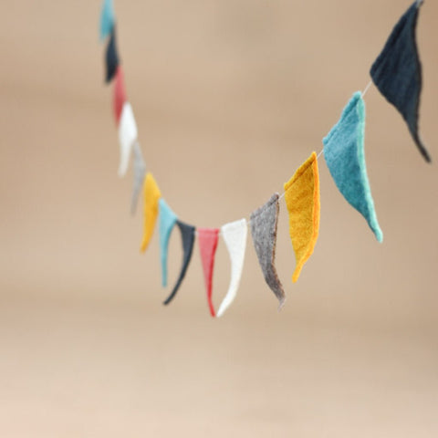 Wimpelkette für jede Feier Pastell mittel