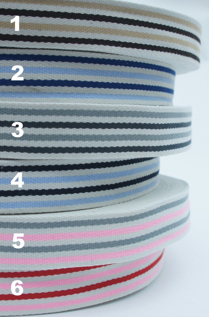 1 Meter | Gurtband Streifen | 4 cm breit | zum Aussuchen - 8-Natur